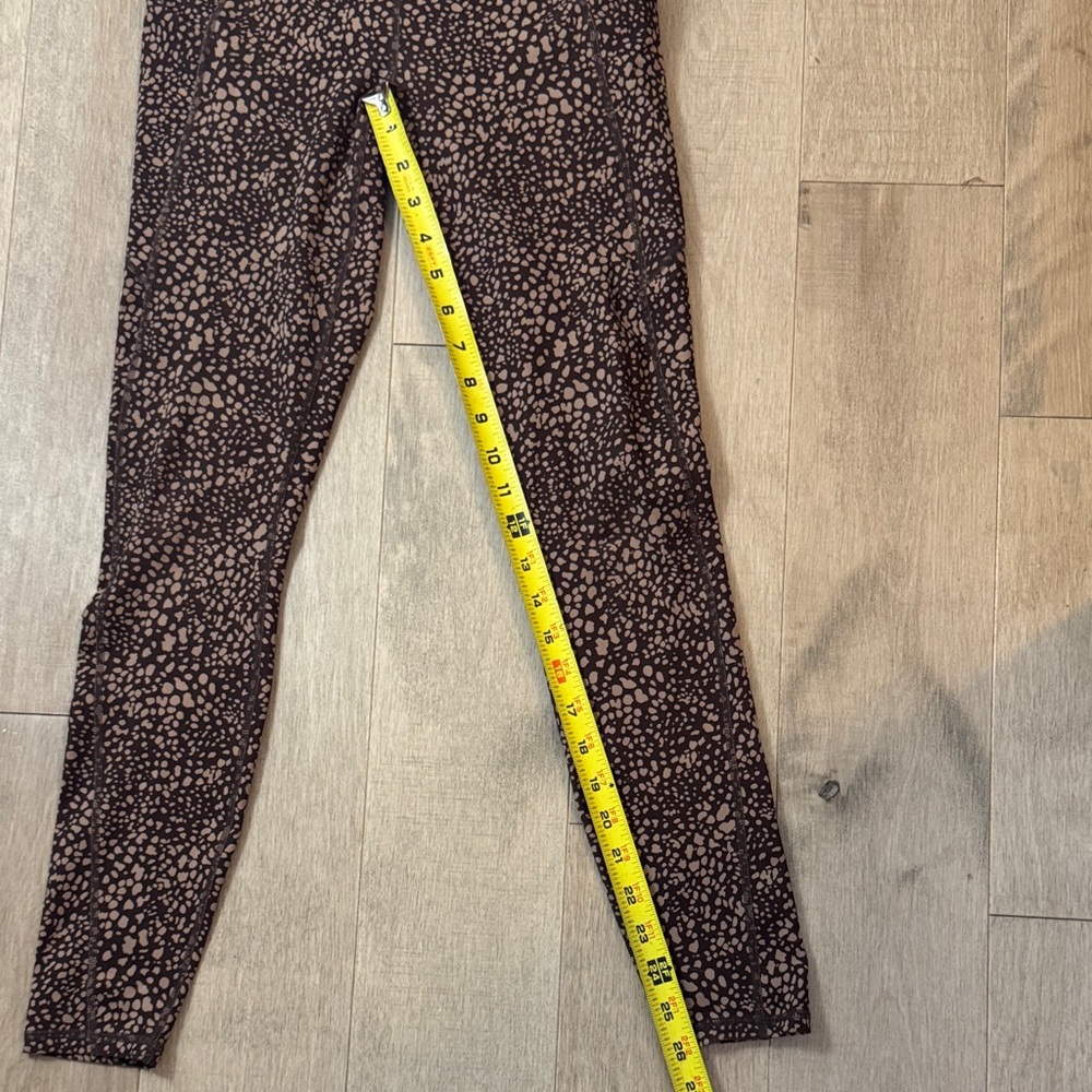 Fabletics Pure Luxe Dark and Light Brown Spotted Print Leggings - Picture 12 of 12